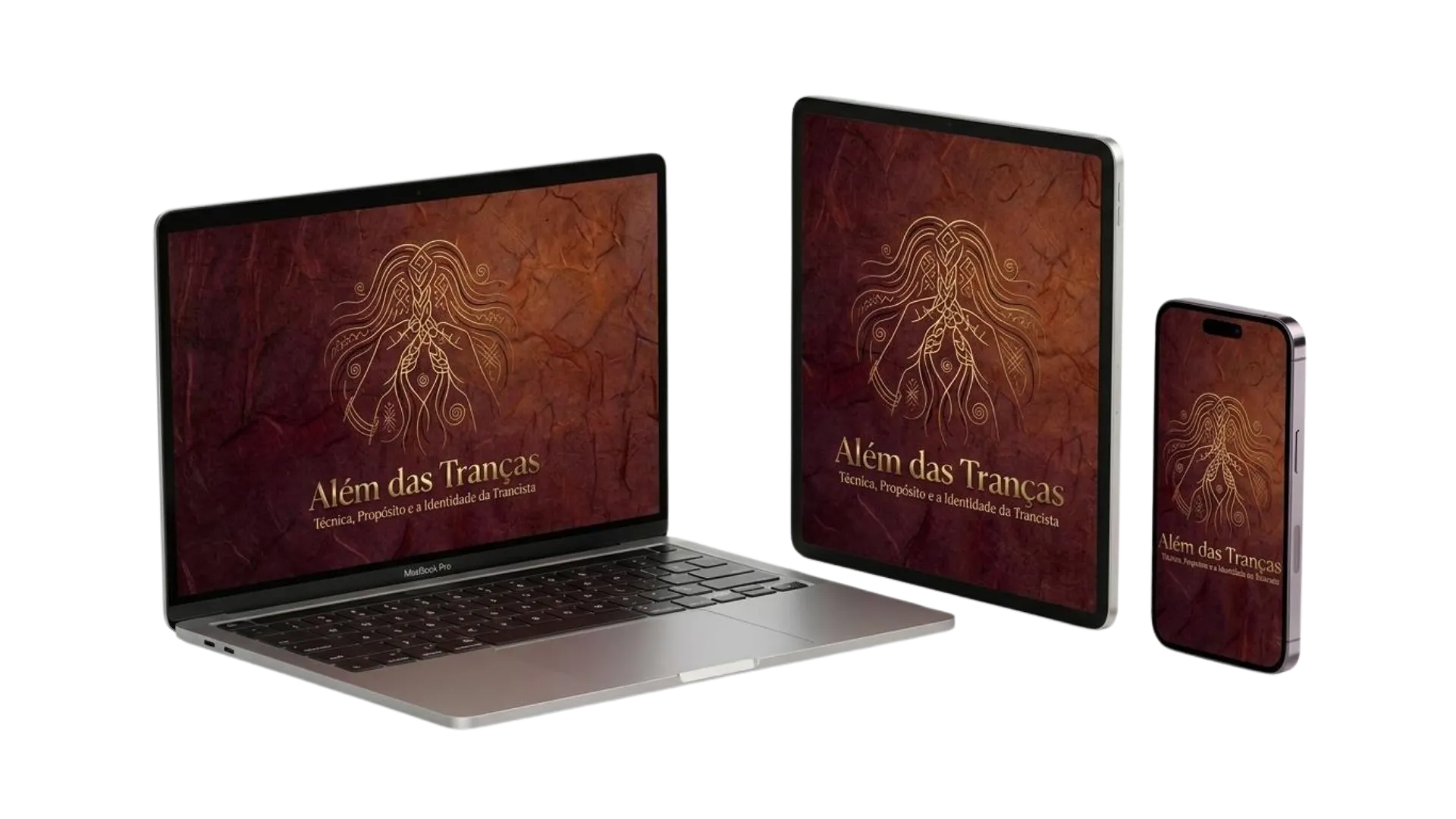 Mockup do ebook Além das Tranças